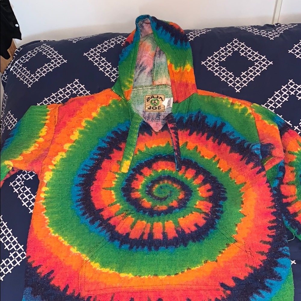 Tie Dye Baja Hoodie (Drug Rug)